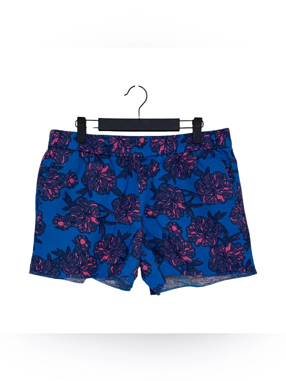 J.Crew Hawaiian Tropical Floral Print Linen Blend Pull On Boardwalk Short 10